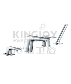 (KJ802R001) 4-hole deck bath/shower mixer