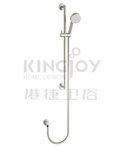 (KJ8267900 Brushed Nickel PVD (2)) Slide rail set with handshower and flexible hose