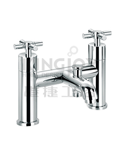 (KJ821M001) Two-handle bath/shower mixer deck mountded