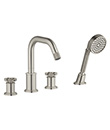 4-hole bath/shower mixer deck-mounted