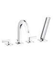 (KJ836R000) 4-hole bath/shower mixer deck-mounted