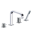 4-hole deck bath/shower mixer