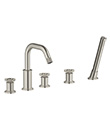 5-hole bath/shower mixer deck-mounted