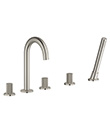 5-hole bath/shower mixer deck-mounted