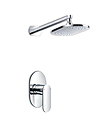 Single lever concealed shower mixer