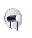 Single lever concealed shower mixer without diverter