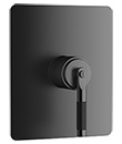 Single lever concealed shower mixer without diverter