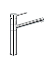 Single lever sink mixer pull-out handshower