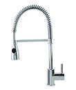 Single lever spring sink mixer