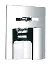 Single lever wall 4-way mixer with diverter