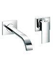 Single lever wall basin mixer