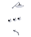 Thermostatic concealed bath/shower mixer