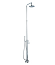 Thermostatic shower mixer with rain shower