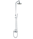 Thermostatic shower mixer with rain shower