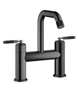 Two-handle basin mixer deck-mounted