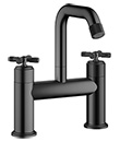 Two-handle basin mixer deck-mounted
