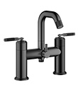 Two-handle bath/shower mixer deck-mounted