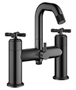 Two-handle bath/shower mixer deck-mounted