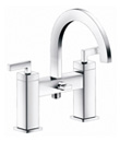 Two-handle bath/shower mixer deck-mounted