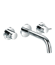 (KJ807Q000) Two-handle wall basin mixer