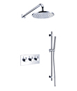 Wall thermostatic concealed shower mixer