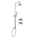 Wall thermostatic concealed shower mixer